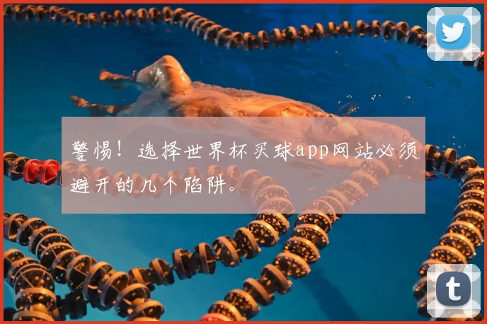 警惕!选择世界杯买球app网站必须避开的几个陷阱。